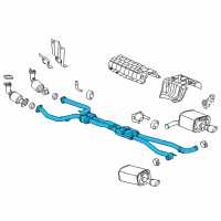 OEM 2014 Chevrolet SS Center Muffler Diagram - 92272880