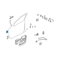 OEM Buick Regal Upper Hinge Diagram - 10304598