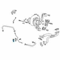 OEM Chevrolet Water Pipe Gasket Diagram - 12667635