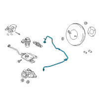 OEM 2013 Ford Transit Connect Vacuum Tube Diagram - 9T1Z-2420-A