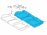 OEM 2022 BMW X6 FOAM PART SEAT CUSHION Diagram - 52-20-7-443-438