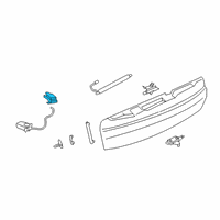 OEM 2022 BMW X7 Trunk Lid Lock, Bottom Left Diagram - 51-24-7-461-674