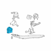 OEM 2005 Toyota RAV4 Front Mount Diagram - 12361-21020