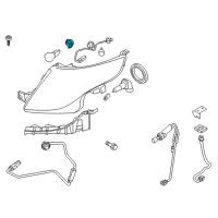 OEM Ford Focus Signal Lamp Bulb Socket Diagram - 2U5Z-13411-GB