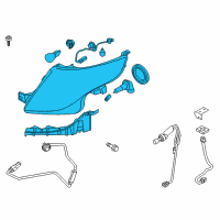 OEM 2013 Ford Police Interceptor Utility Headlamp Assembly Diagram - DB5Z-13008-E