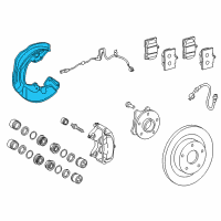 OEM 2018 Lexus RC350 Cover, Disc Brake Dust Diagram - 47781-30270