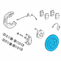 OEM Lexus GS200t Disc, Front LH Diagram - 43516-30061