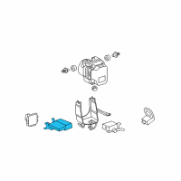 OEM Lexus IS350 Computer Assy, Skid Control Diagram - 89540-53250