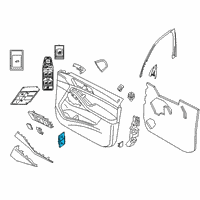 OEM 2021 BMW 840i Gran Coupe BUTTON, CENTRAL LOCKING SYST Diagram - 61-31-7-950-564