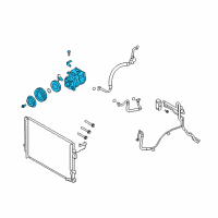 OEM Kia Borrego Reman Compressor Assembly Diagram - 977012J100DR