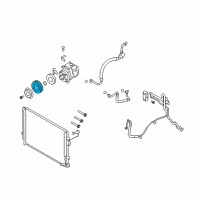 OEM Kia Borrego PULLEY Assembly-A/C Compressor Diagram - 976434D800