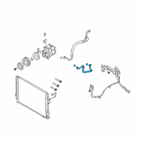 OEM Kia Borrego Air Conditioner Refrigerant Discharge Hose Diagram - 977622J100