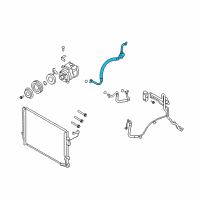 OEM Kia Borrego Cooler Line Suction Hose Diagram - 977632J100