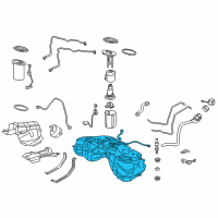 OEM 2022 Lexus RC F Tank Sub-Assy, Fuel Diagram - 77001-24150