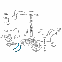 OEM 2020 Lexus RC300 Band Sub-Assembly, Fuel Diagram - 77601-53041