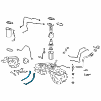 OEM 2020 Lexus GS F Band Sub-Assembly, Fuel Diagram - 77601-53041