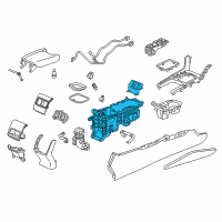 OEM 2018 Honda Accord Box Assy., Console Diagram - 83451-TVA-A21