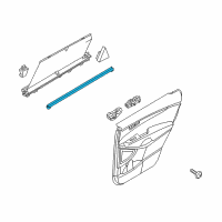 OEM 2019 Kia Sorento WEATHERSTRIP-Rear Door Belt Inside Diagram - 83231C5000