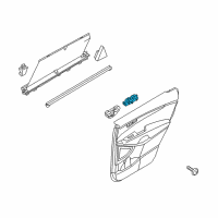 OEM 2016 Kia Sorento Power Window Sub Unit Assembly Diagram - 93581C5000