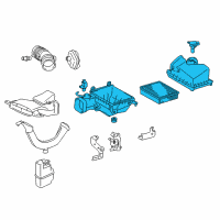 OEM 2017 Lexus ES350 Cleaner Assy, Air W/Element Diagram - 17700-31890