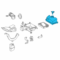 OEM 2018 Lexus ES350 Cap Sub-Assy, Air Cleaner Diagram - 17705-31410