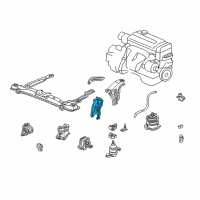 OEM 2001 Honda Accord Bracket, FR. Engine Stopper Diagram - 50826-S84-003