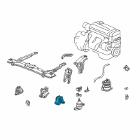 OEM 1998 Honda Accord Stopper, FR. Engine Diagram - 50840-S84-305