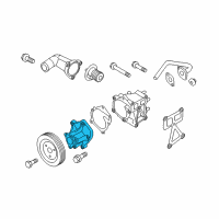 OEM 2011 Hyundai Genesis Coupe Pump Sub Assembly-Coolant Diagram - 25120-2C400