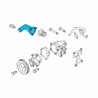 OEM Hyundai Genesis Coupe Fitting-Coolant Inlet Diagram - 25631-2C500