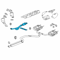 OEM 2015 Buick LaCrosse Front Pipe Diagram - 22935310