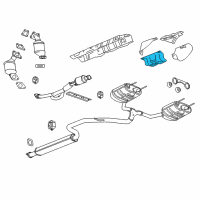 OEM Chevrolet Malibu Heat Shield Diagram - 13238806