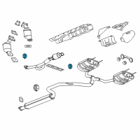 OEM 2015 Buick LaCrosse Insulator-Exhaust Pipe Front Hanger Diagram - 22935306