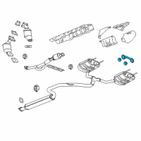 OEM 2015 Chevrolet Impala Center Pipe Hanger Diagram - 23380570