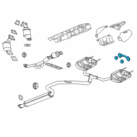 OEM 2018 Chevrolet Impala Center Pipe Hanger Diagram - 23380570