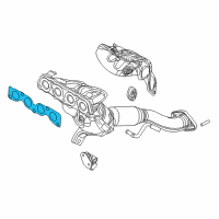 OEM Toyota Yaris iA Manifold With Converter Gasket Diagram - 17173-WB001