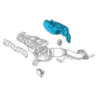 OEM Scion Heat Shield Diagram - 17167-WB001