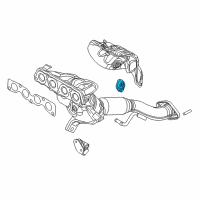 OEM 2016 Scion iA Exhaust Manifold Insulator Diagram - 17565-WB002