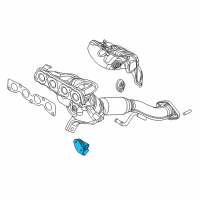 OEM 2017 Toyota Yaris iA Manifold With Converter Bracket Diagram - 25591-WB001