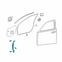 OEM 2013 Lexus LS460 Weatherstrip, Front Door, No.3 LH Diagram - 67866-50020