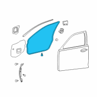 OEM 2015 Lexus LS460 Weatherstrip, Front Door, LH Diagram - 67862-50040