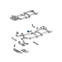 OEM 2001 Toyota Tacoma Mount Bracket Diagram - 51705-35170