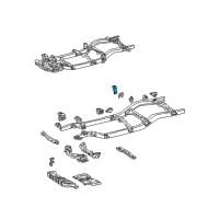 OEM 2001 Toyota Tacoma Bracket, Rear Body Mounting LH Diagram - 51743-35130