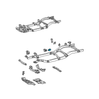 OEM 1999 Toyota Tacoma Bracket Sub-Assembly, Spring LH Diagram - 48407-35020