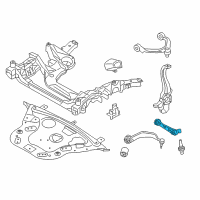 OEM 2015 BMW 750Li Bottom Rubber Mount Wishbone, Left Diagram - 31-12-6-777-739