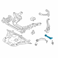 OEM 2014 BMW 550i GT xDrive Bottom Rubber Mount Wishbone, Left Diagram - 31-12-6-777-739