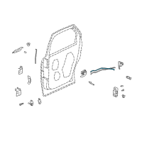 OEM 2003 Buick Rendezvous Rod-Rear Side Door Locking Diagram - 10421556