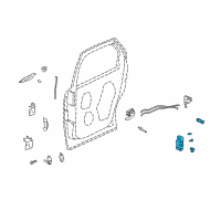 OEM 2003 Pontiac Aztek Lock Assembly Diagram - 19120292