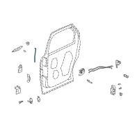 OEM 2005 Buick Rendezvous Rod-Rear Side Door Outside Handle Diagram - 10324418