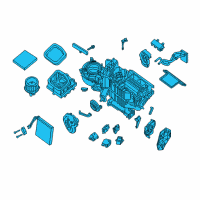 OEM 2020 Nissan Frontier Blower Assembly-Air Conditioner Diagram - 27210-9BA2C
