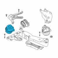 OEM 2017 BMW 740e xDrive Engine Mount Right Diagram - 22-11-6-860-500
